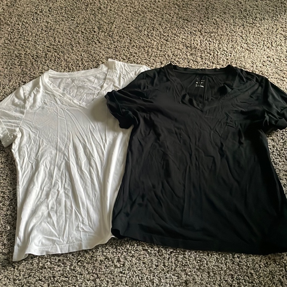 Selling both black and white shirts together